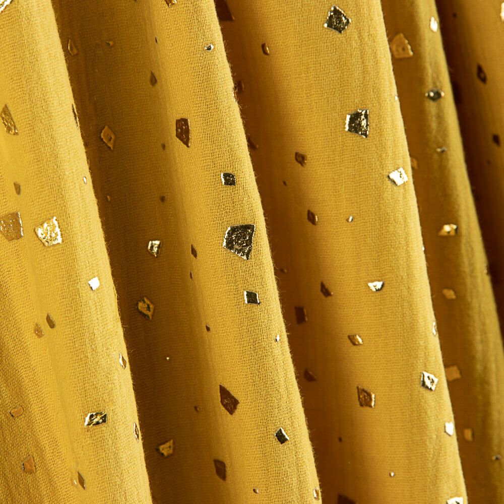 Mousseline Coton Chiné Lurex Gris Clair - Ribes y Casals