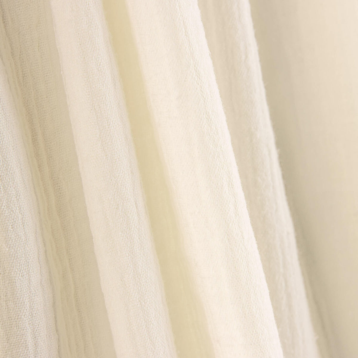 Tissu Mousseline de Coton Crème Naturelle 135 cm - Ribes y Casals