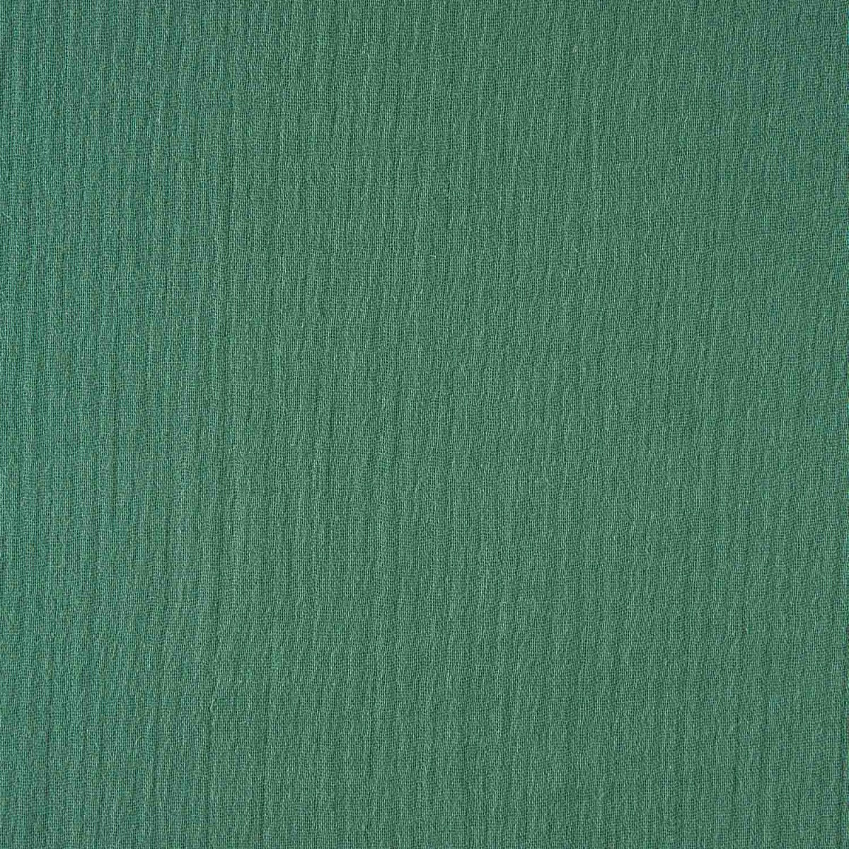 Mousseline de coton vert émeraude 135 cm - Ribes y Casals