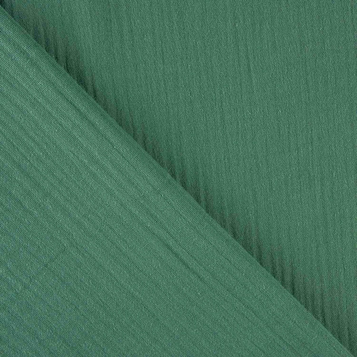 Mousseline de coton vert émeraude 135 cm - Ribes y Casals