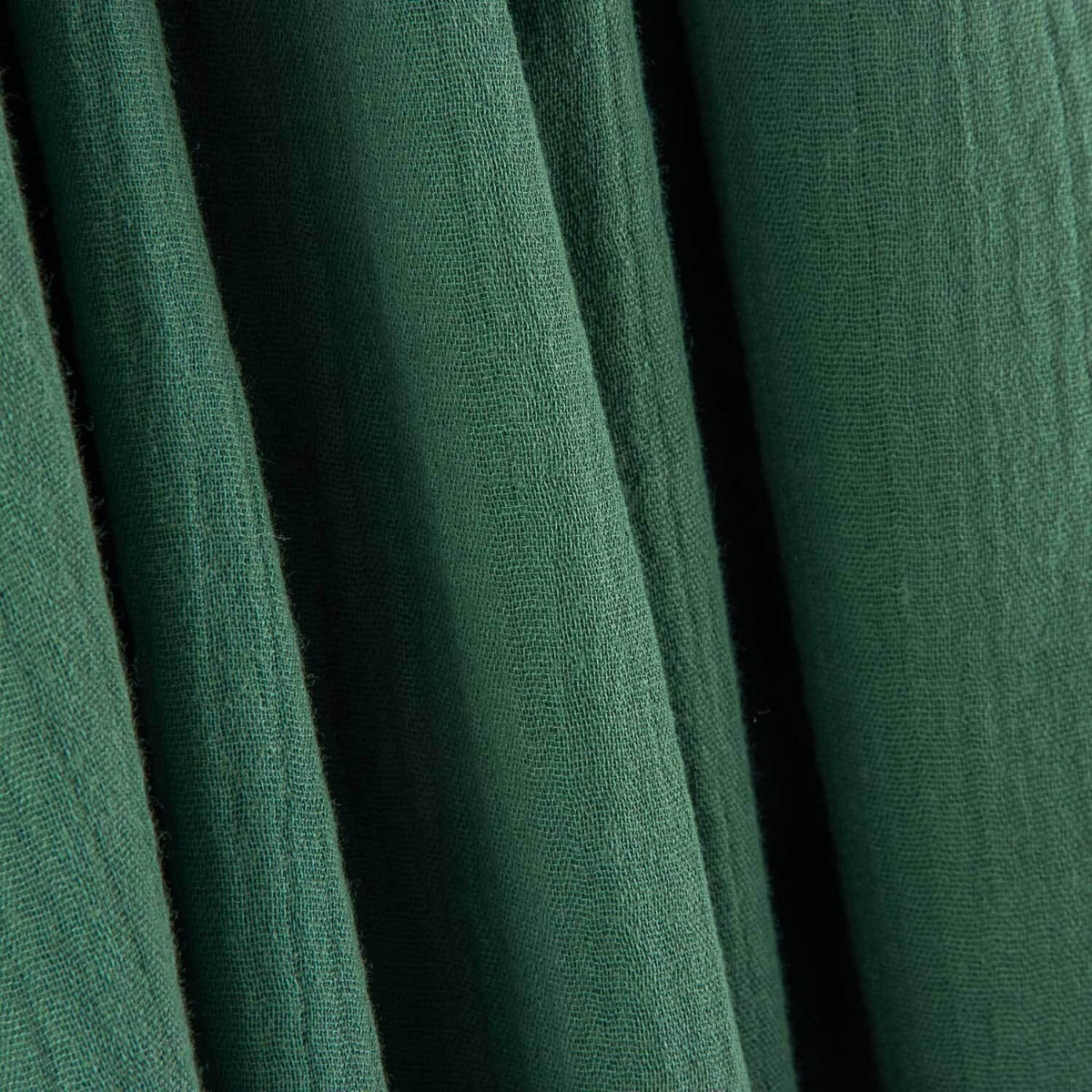 Mousseline de coton vert émeraude 135 cm - Ribes y Casals