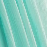 Double gaze de coton froissé turquoise clair - Ribes y Casals
