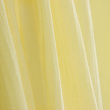 Double gaze de coton froissé jaune pâle - Ribes y Casals