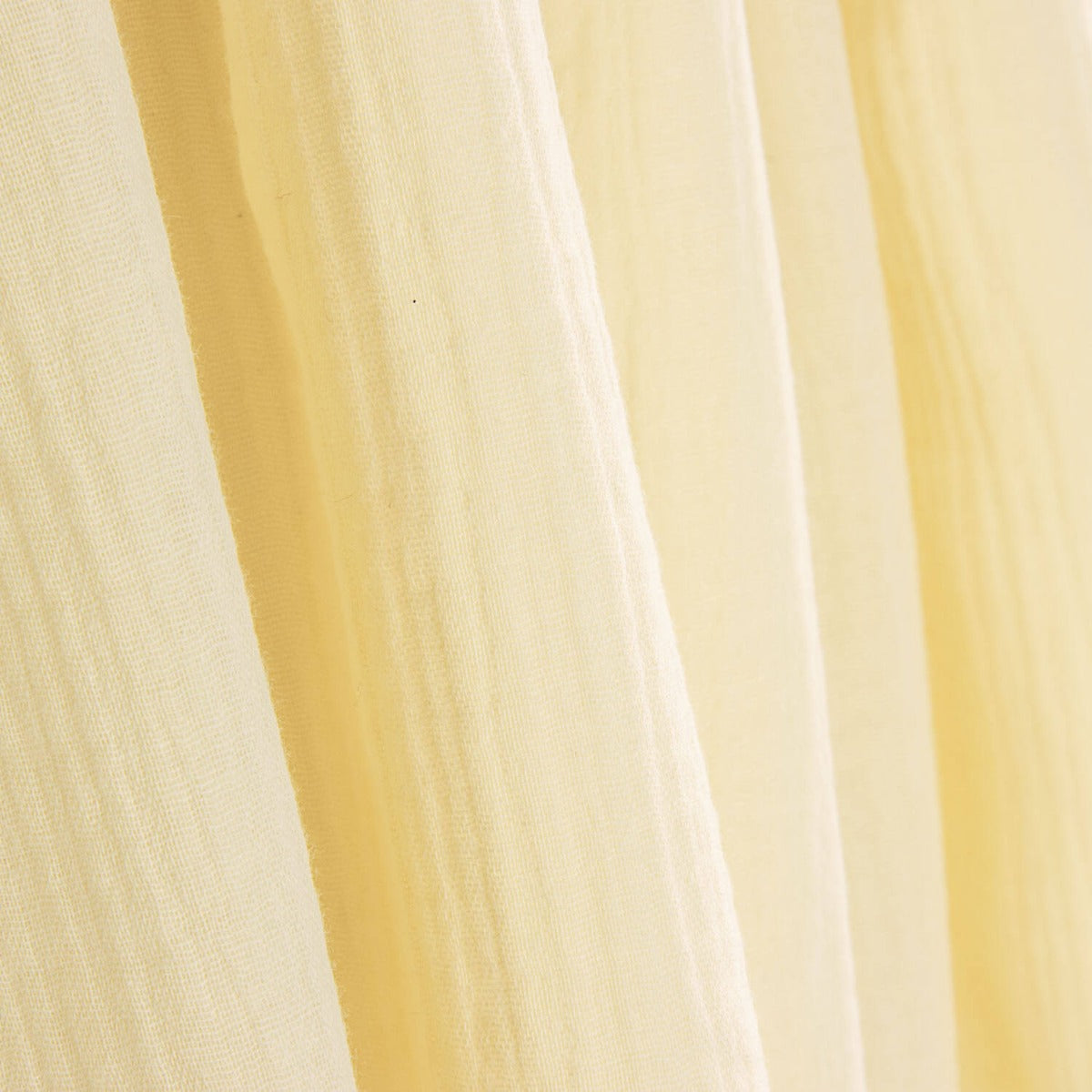 Double gaze de coton froissé crème - Ribes y Casals