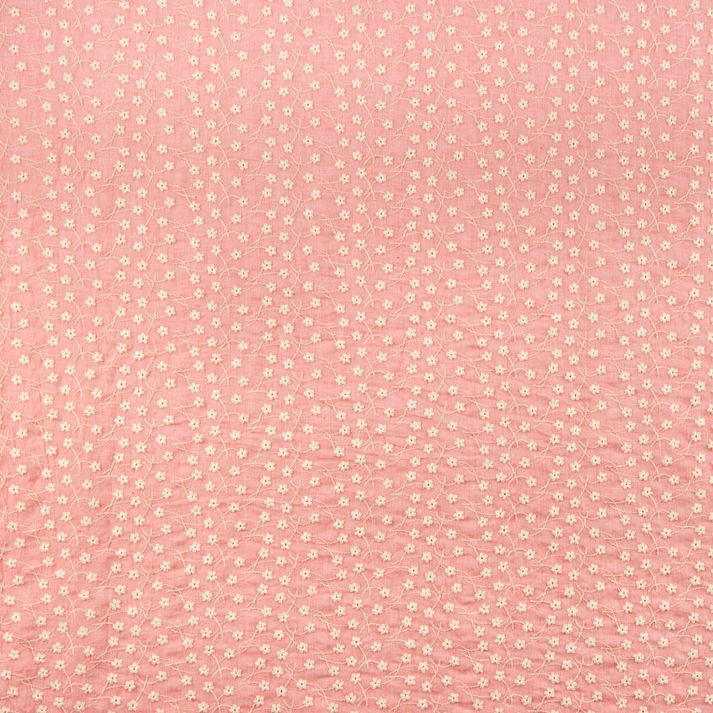 Bambula Coton Broderie Suisse Corail - Ribes y Casals