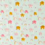 Double Gaze Coton Eléphant Vert Clair - Ribes y Casals