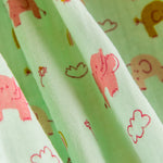 Double Gaze Coton Eléphant Vert Clair - Ribes y Casals