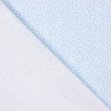 Double Gaze Coton Tacheté Bleu Clair - Ribes y Casals
