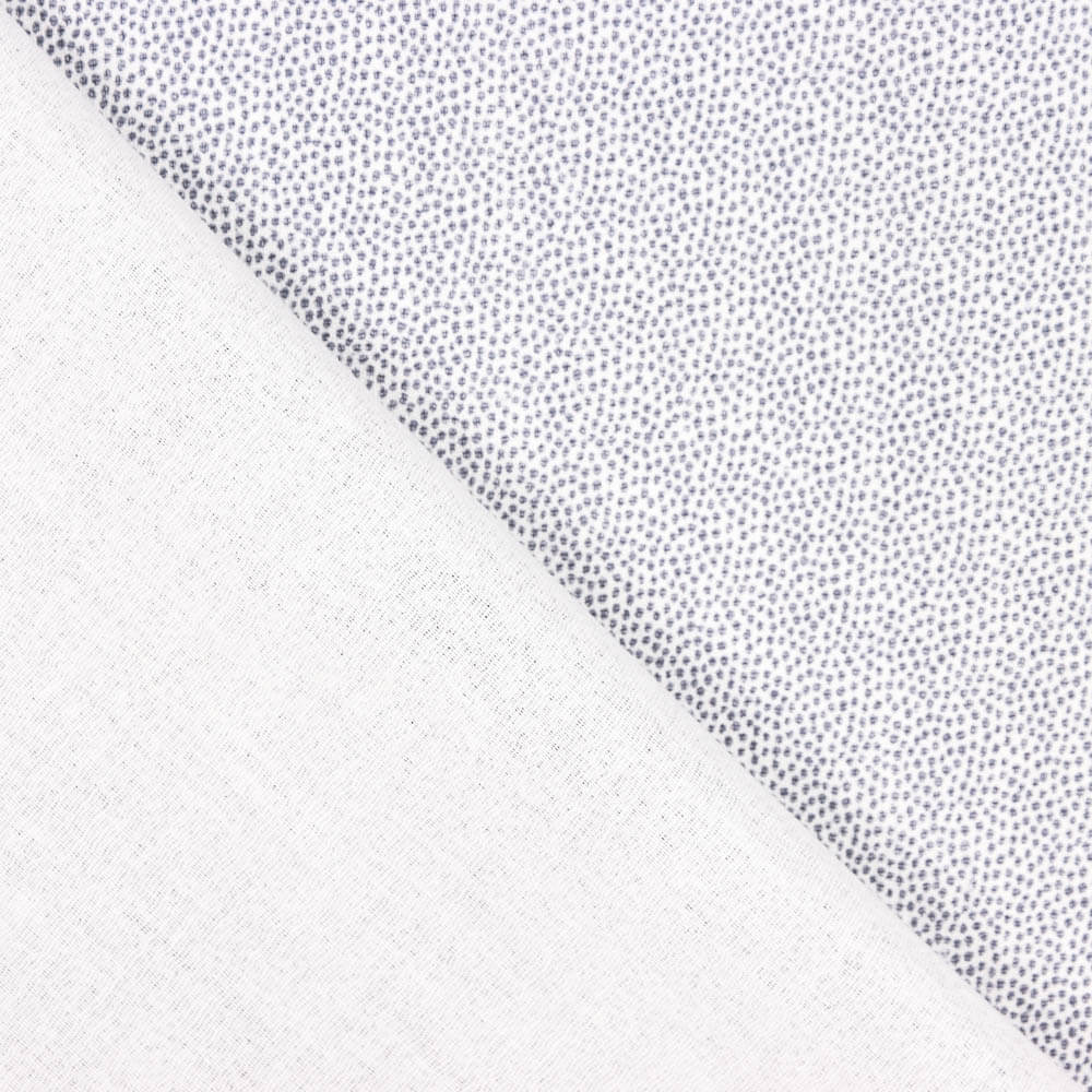 Coton Double Gaze Gris Tacheté - Ribes y Casals
