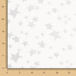 Double Gaze Coton Étoiles Gris - Ribes y Casals