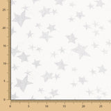 Double Gaze Coton Étoiles Gris - Ribes y Casals