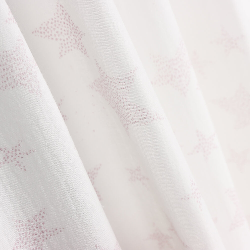 Double Gaze Coton Étoiles Rose - Ribes y Casals