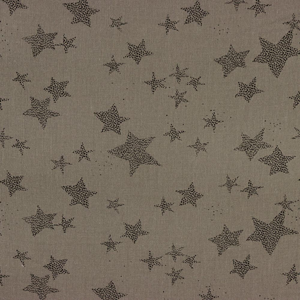 Double Gaze Coton Étoiles Vert - Ribes y Casals