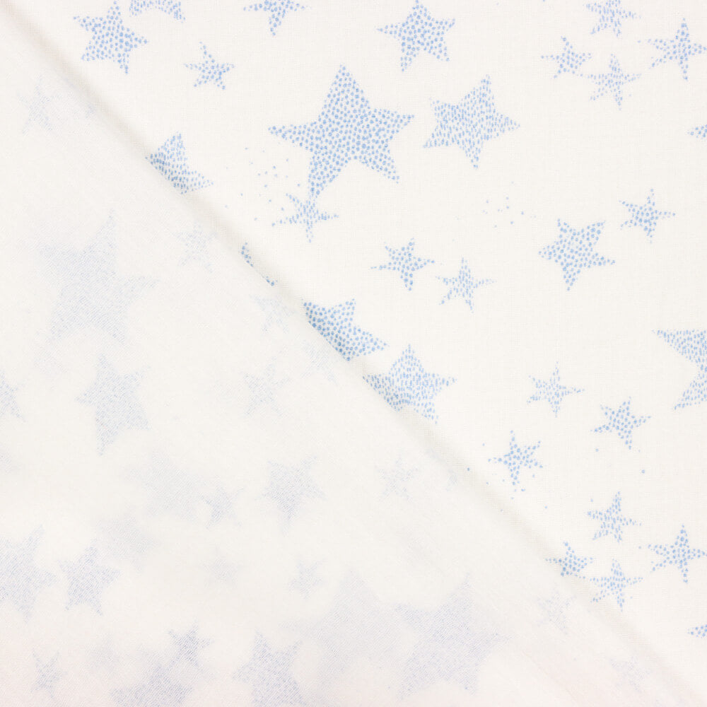 Double Gaze Coton Étoiles Bleu Jean - Ribes y Casals