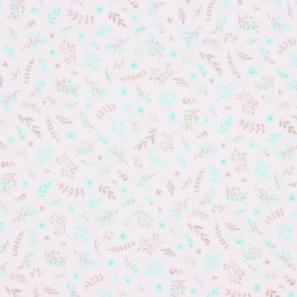 Double Gaze Coton Jaune Branches - Ribes y Casals