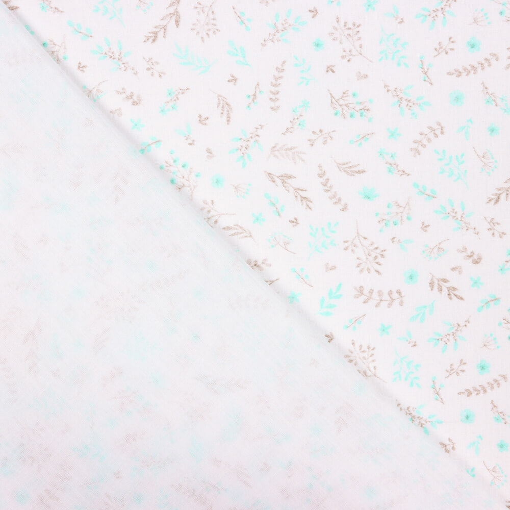 Double Gaze Coton Jaune Branches - Ribes y Casals