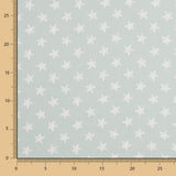 Coton Double Gaze Etoiles Vert Pâle - Ribes y Casals