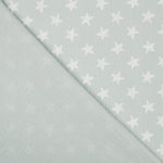 Coton Double Gaze Etoiles Vert Pâle - Ribes y Casals