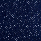 Double Gaze Coton Pois Bleu Nuit - Ribes y Casals
