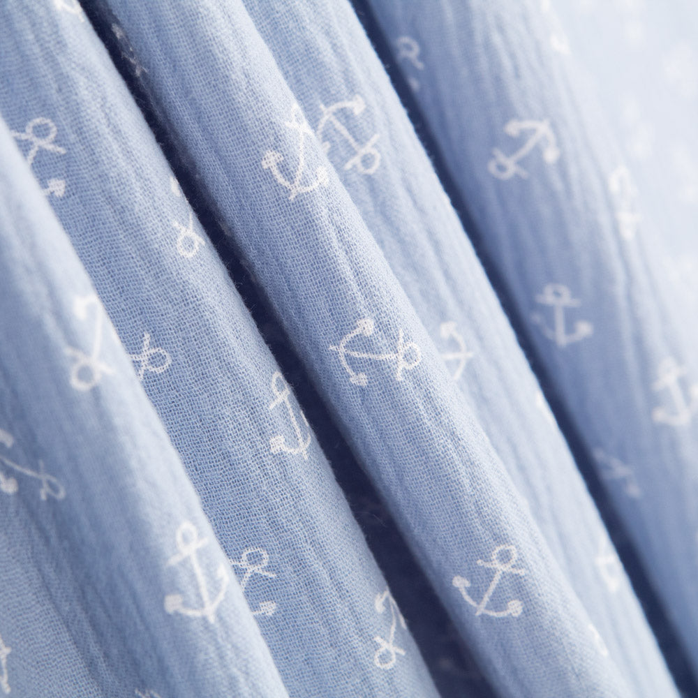 Double Gaze Coton Marin Bleu Clair - Ribes y Casals