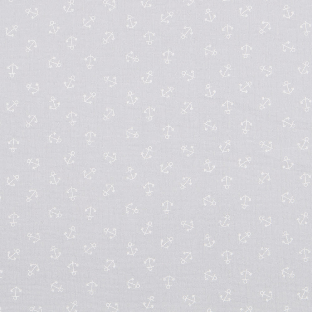 Double Gaze Coton Marine Gris - Ribes y Casals