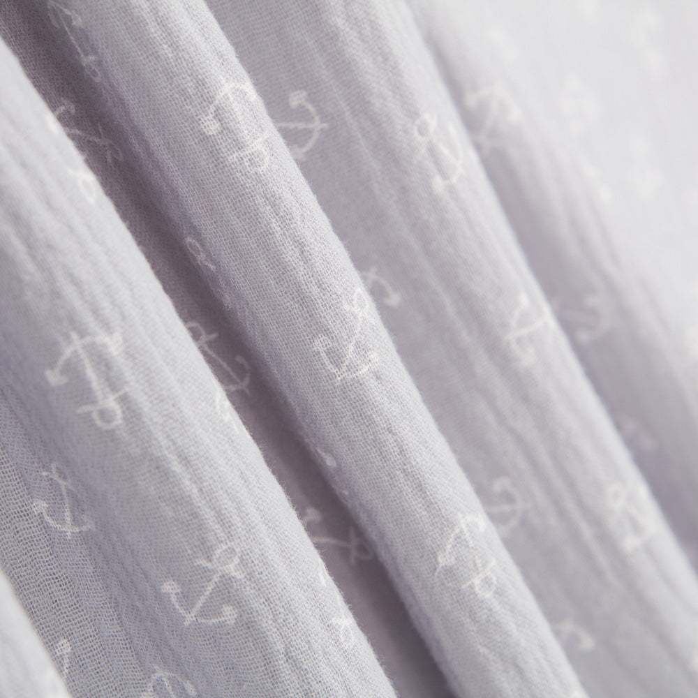 Double Gaze Coton Marine Gris - Ribes y Casals