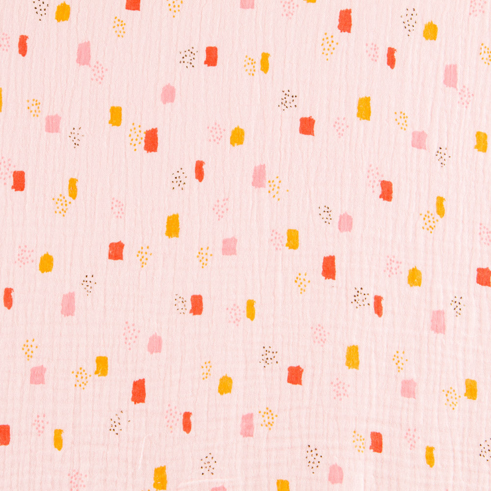 Double Gaze Coton Points Rose - Ribes y Casals