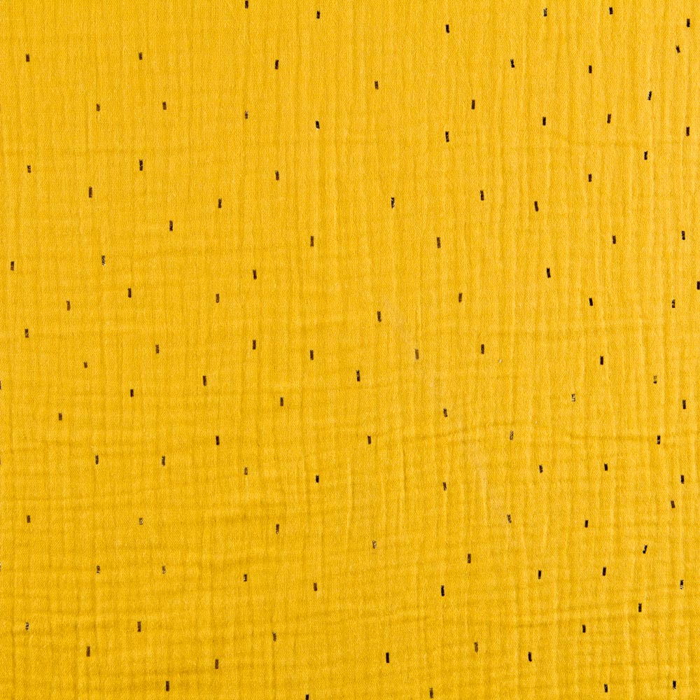 Double Gaze Coton Pluie Moutarde - Ribes y Casals