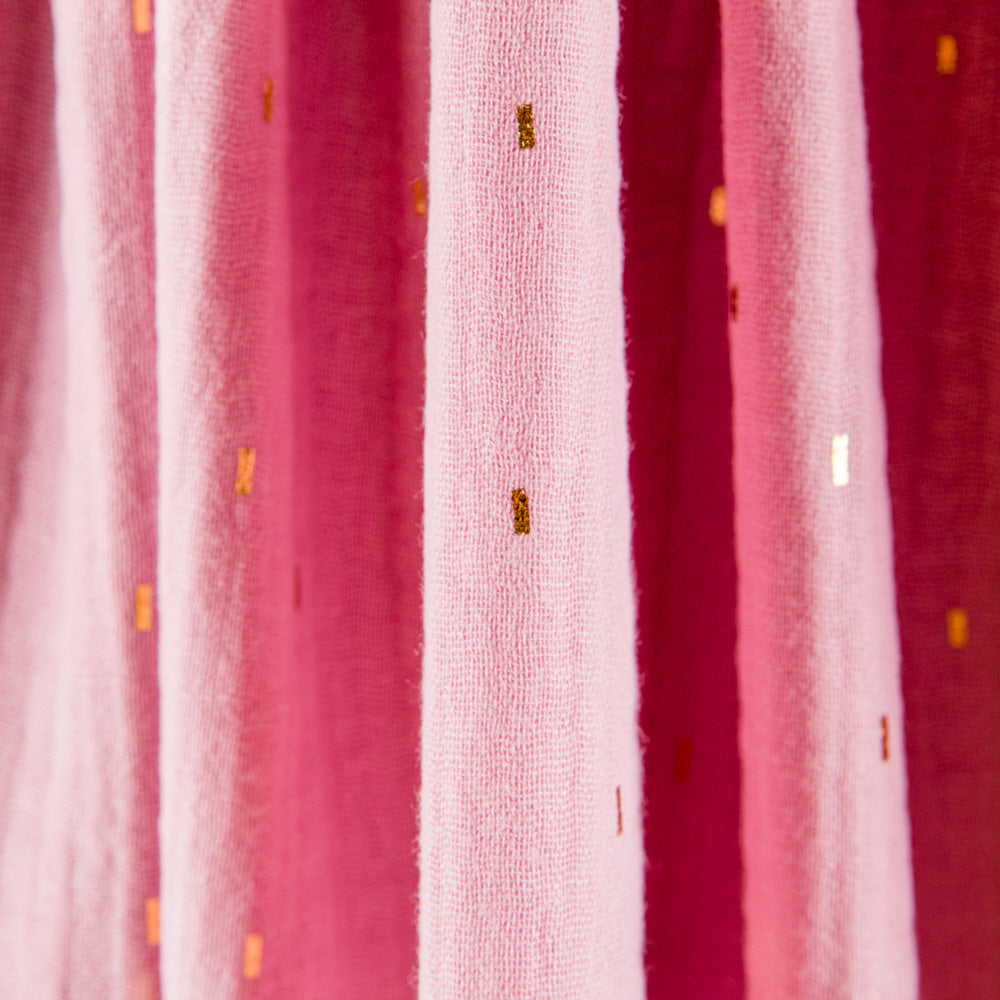 Double Gaze Coton Pluie Rose pâle - Ribes y Casals