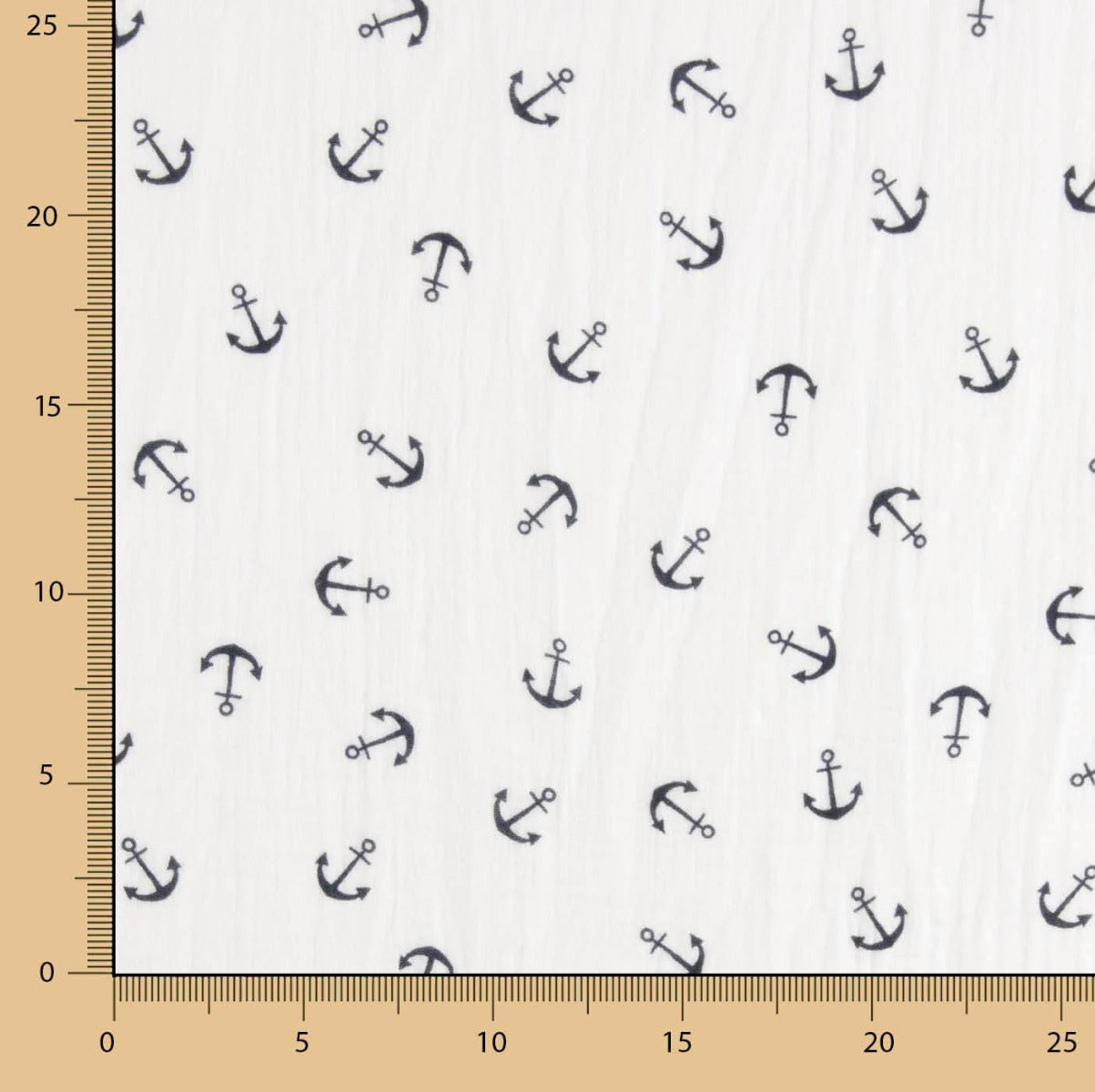 Bambula Algodón Anclas Blanco - Ribes y Casals