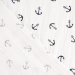 Bambula Algodón Anclas Blanco - Ribes y Casals