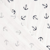 Bambula Algodón Anclas Blanco - Ribes y Casals