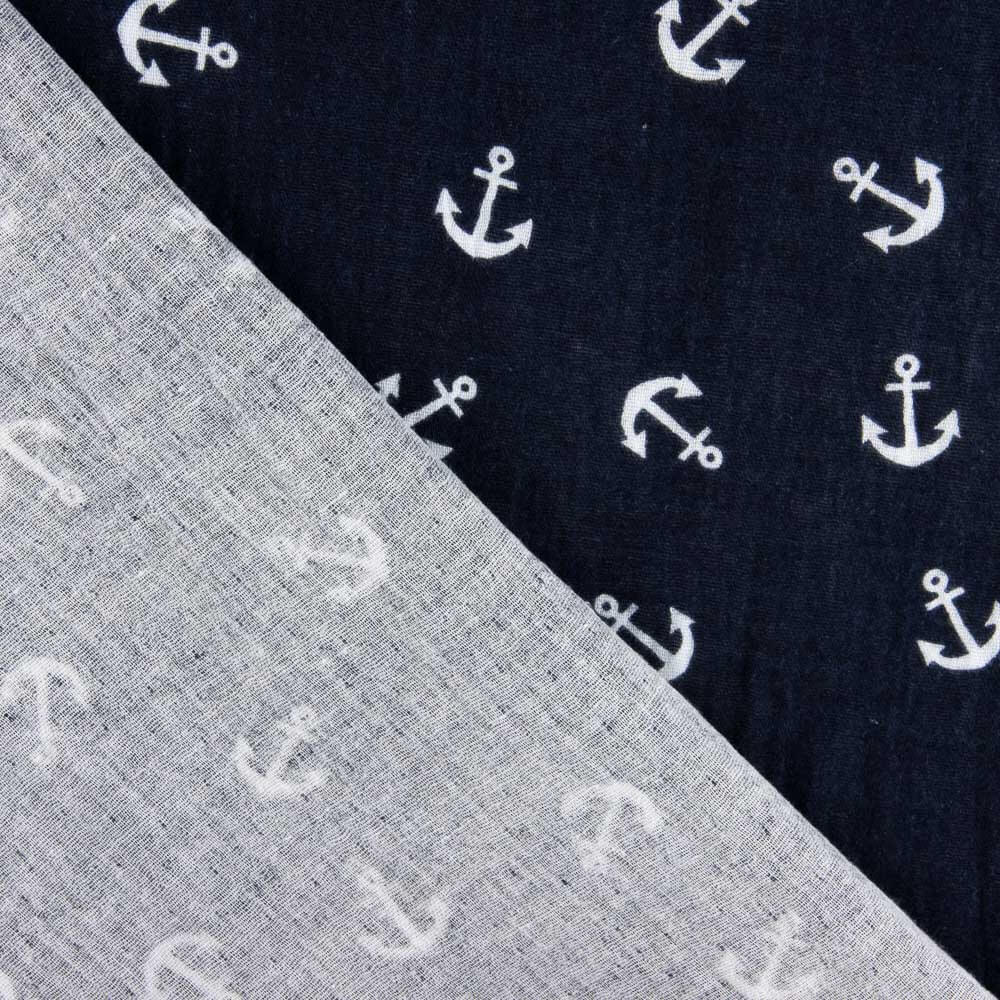 Bambula Algodón Anclas Marino - Ribes y Casals