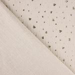 Mousseline Coton Chiné Lurex Gris Moyen - Ribes y Casals