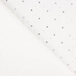 Mousseline Coton Étoiles Lurex Blanc - Ribes y Casals
