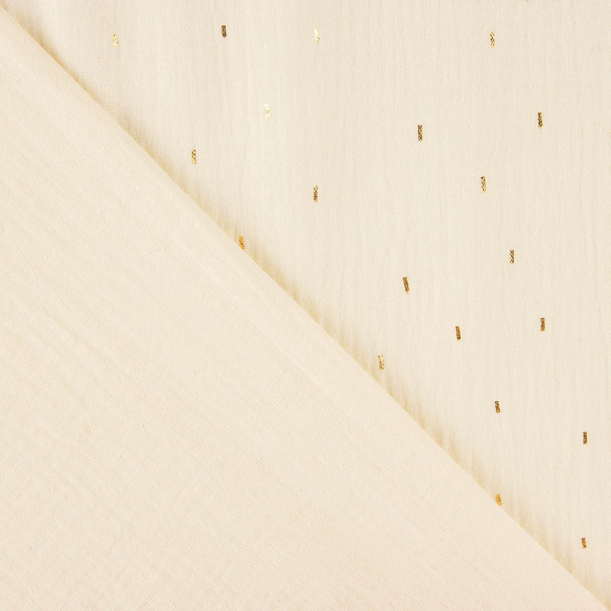 Double gaze naturelle avec lurex doré - Ribes y Casals