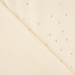 Double gaze naturelle avec lurex doré - Ribes y Casals