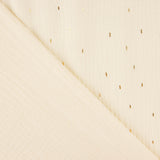 Double gaze naturelle avec lurex doré - Ribes y Casals