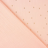 Double gaze rose avec lurex doré - Ribes y Casals