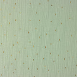 Double gaze verte avec lurex doré - Ribes y Casals