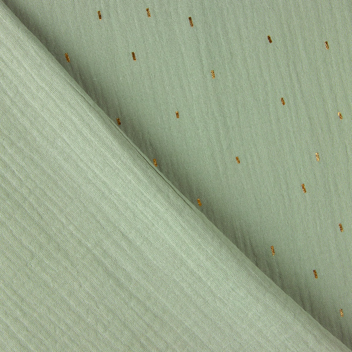 Double gaze verte avec lurex doré - Ribes y Casals