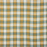 Double Gaze Vichy Réversible Vert-Ocre - Ribes y Casals