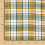 Double Gaze Vichy Réversible Vert-Ocre - Ribes y Casals