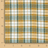 Double Gaze Vichy Réversible Vert-Ocre - Ribes y Casals