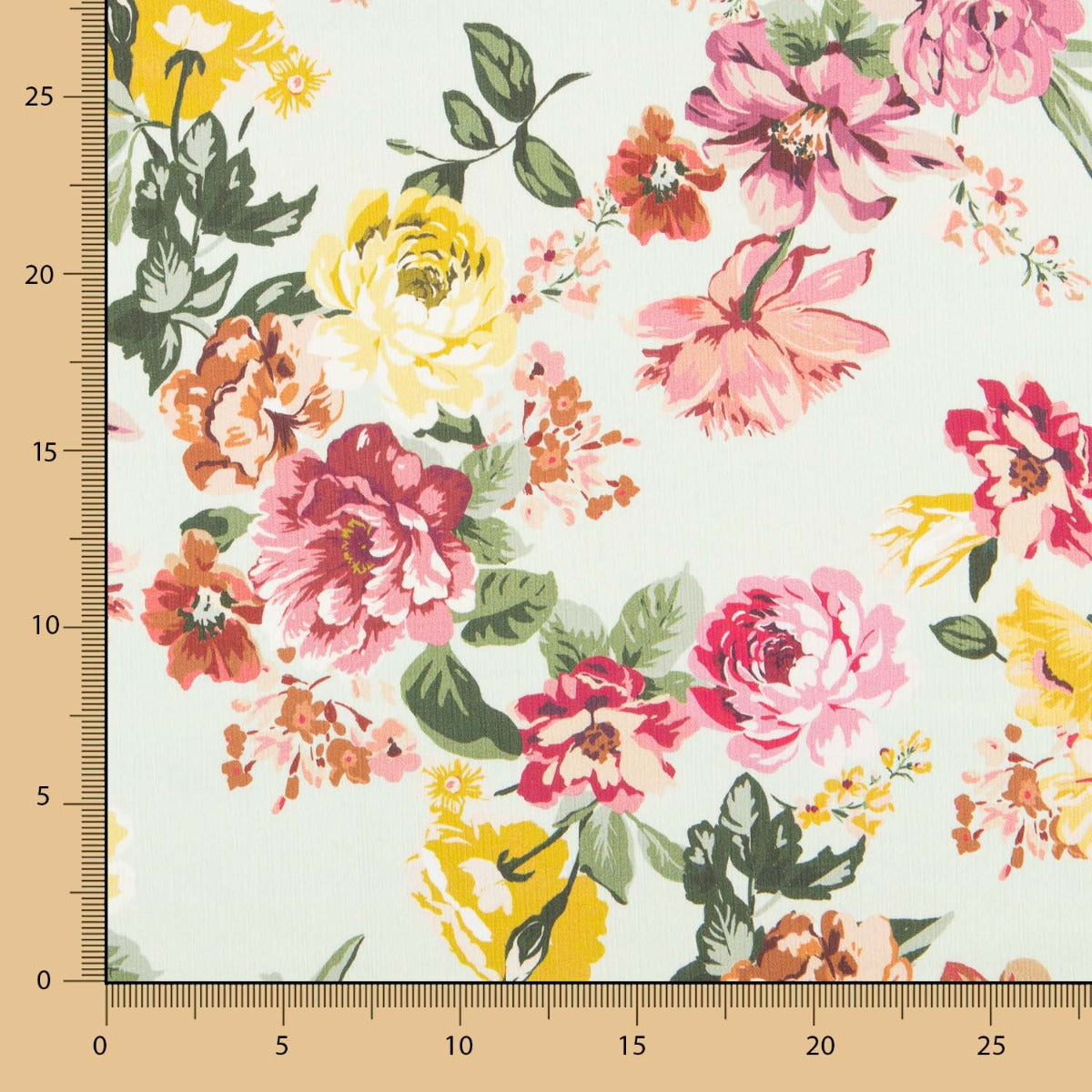 Double Gaze Fleurs Retro Vert Clair - Ribes y Casals