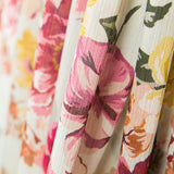 Double Gaze Fleurs Retro Vert Clair - Ribes y Casals