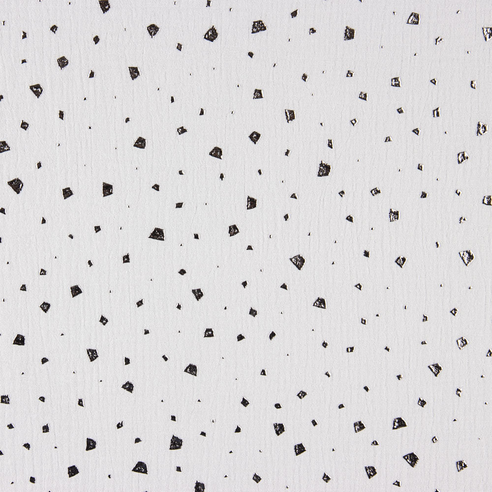 Mousseline Coton Chiné Lurex Gris Clair - Ribes y Casals