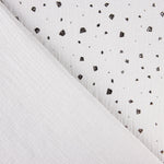 Mousseline Coton Chiné Lurex Gris Clair - Ribes y Casals