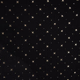 Mousseline Coton Étoiles Lurex Noir - Ribes y Casals