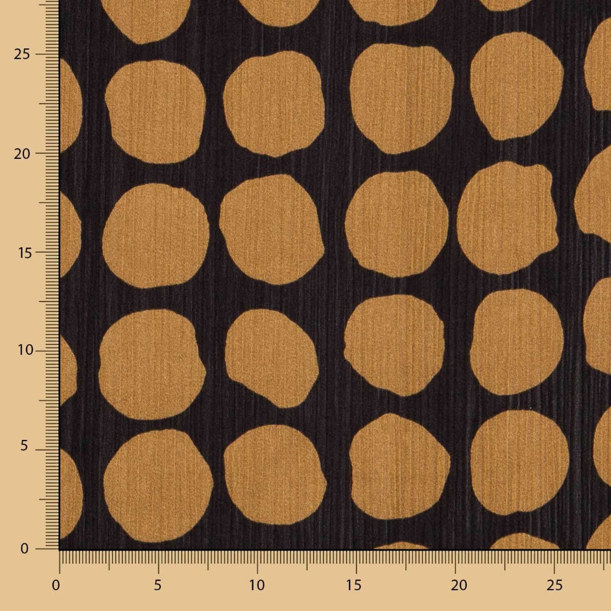 Double Gaze Gros Pois Marron - Ribes y Casals
